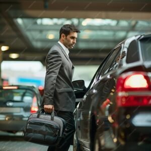 imgi 44 business traveler picking up rental car airport 1314467 26787